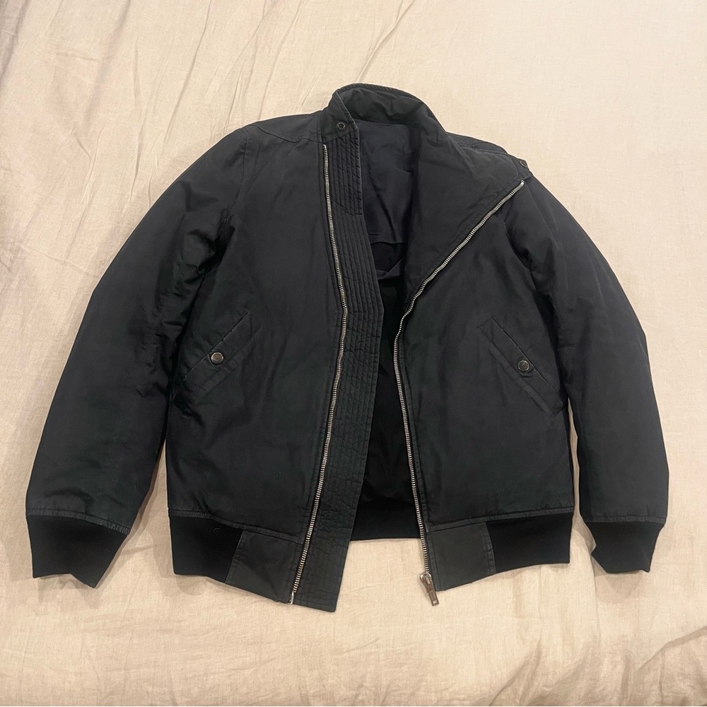 Rick Owens Archive Mollino Bomber Down Jacket, Black, Sz 48